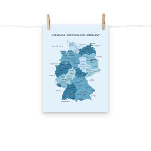 Map of Europe Germany Blue Colors - Il 300x300.6486905133 D3pa 