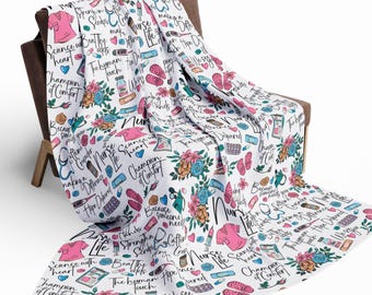 Thank you gift Graduation nurse Blanket Nurse Life Throw Blanket Gifts for Healthcare Workers Appreciation Hospital Stay Study Sessions Gift