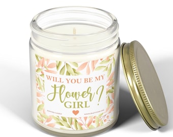 Will You Be My Flower Girl Candle Proposal Gift, Wedding Party Favor, Flower Girl Gift Idea, Bridal Shower Present Scented Candles Gifts