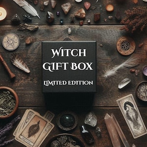 Witch Mystery Box Personalized Gift • Witchcraft Starter Set • Tarot & Ritual Kit • Pagan Witch Gift Box • Spiritual Birthday Gift for Her