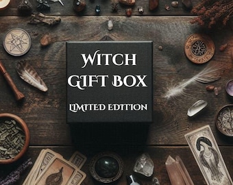 Witch Mystery Box Personalized Gift • Witchcraft Starter Set • Tarot & Ritual Kit • Pagan Witch Gift Box • Spiritual Birthday Gift for Her