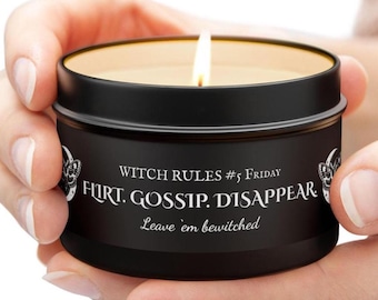 Witch Spell Candle: Cozy Autumn Ritual, Dark Academia Decor