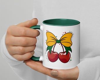 Labas Rytas Mug Lithuania Colored mug handle, Lithuania Edition in Elegant White Glossy Finish, Design for Coffee Lovers, Coffee Mug Lietuva