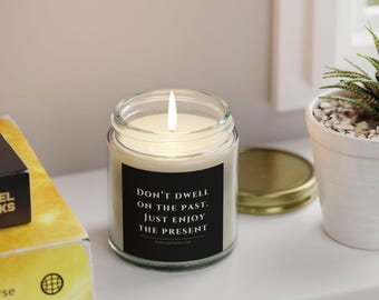 Motivational Gift for Bachelorette, Mom, Best Friend | Cottagecore Scented Candle | Dark Academia – The Smell of Success Coconut Apricot Wax