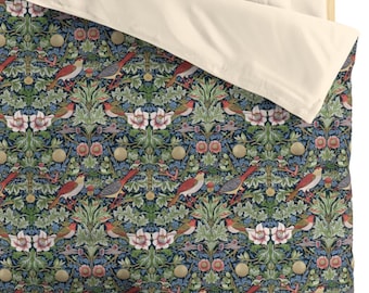 Пододеяльник King Twin Floral Birds William Morris: Victorian Bed