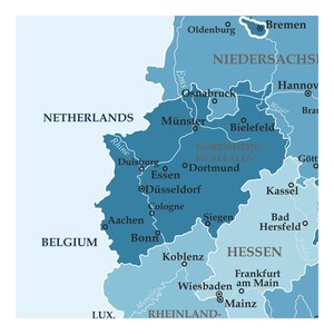 Map of Europe Germany Blue Colors - Il 300x300.6486905011 1g9h 
