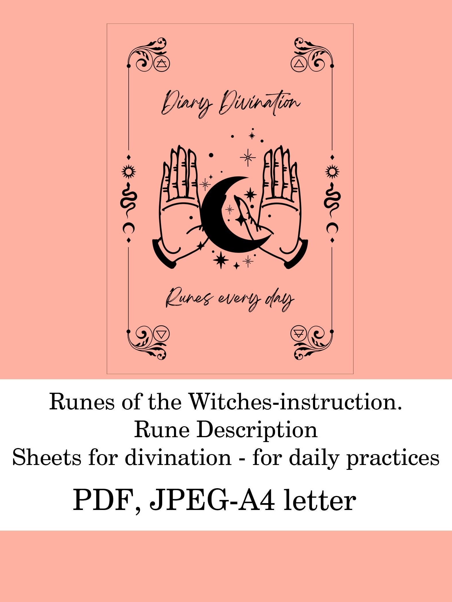 RUNE STONES, Professional Witches RUNE Set, 13PC Black Tourmaline