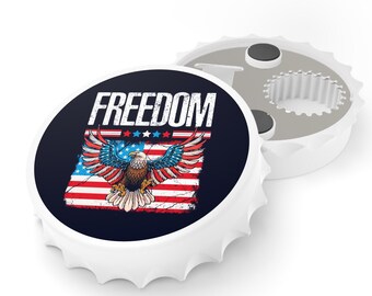 Military gifts 4th of July Bottle Opener Freedom Usa Gifts Patriotic American Gift for BBQ Picnic Party Gifts Veterans & Independence Day
