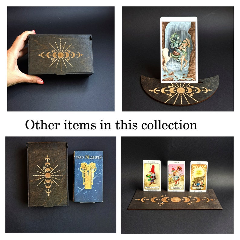 Tarot Box Crystals Floral Storage Box Tarot Card Box Etsy