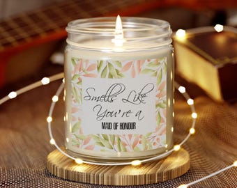 Scented Candles Funny Smells Like You're a Maid of Honour Bride Tribe Gift Maid of Honour Proposal Box for Bridal Shower, Hen Party Gift