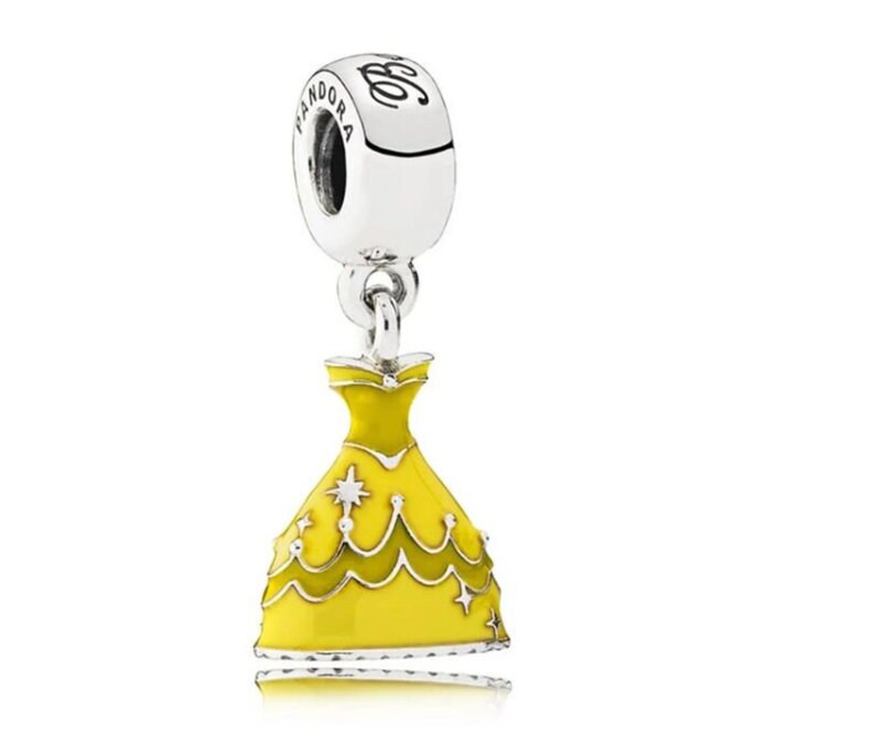 Snow white dress charm sale