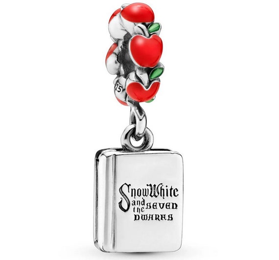 Snow White Book Dangle Charm Charm for Pandora Braclet. 925