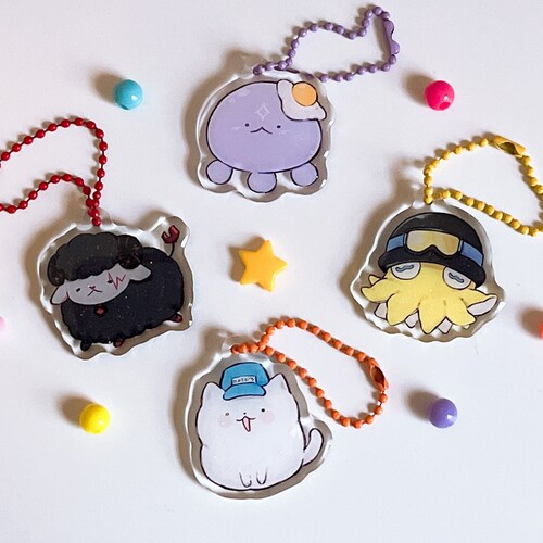 NIJISANJI EN Mascot Acrylic Phone Charms - Etsy