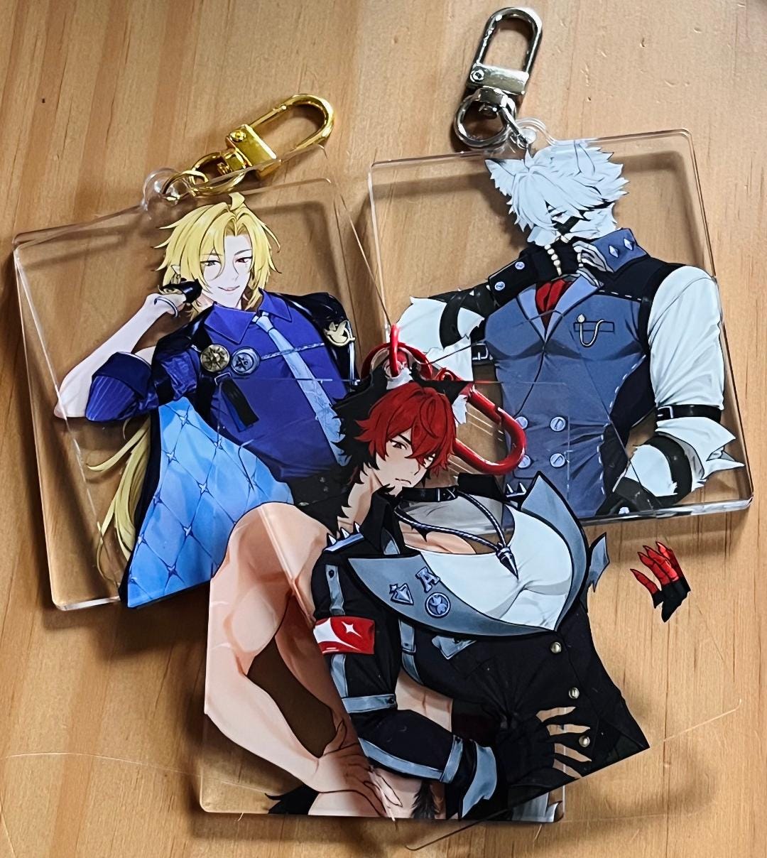 zZz キーリング Zenless Zone Zero Keychain W-Engine Burnice White Caesar King