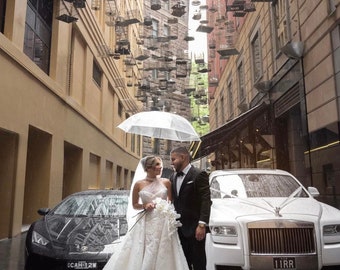 Clear umbrella | Transparent Umbrella | Wedding umbrellas | Event Umbrellas | 90CM DIAMETER