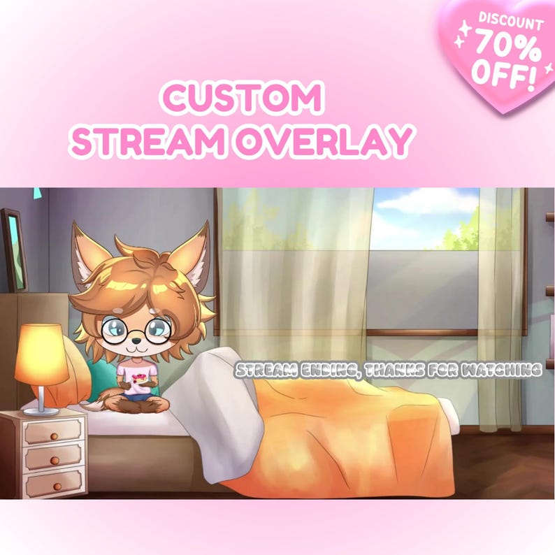Custom Twitch Overlay, Animated Stream Pack & With Alerts - Etsy