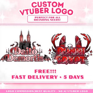 Custom VTuber Logo | Chibi Streamer Branding