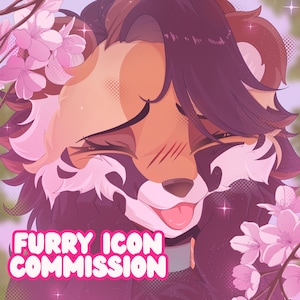 Ilustración peluda personalizada / PFP peluda de medio cuerpo, Fursona personalizada, sona PFP