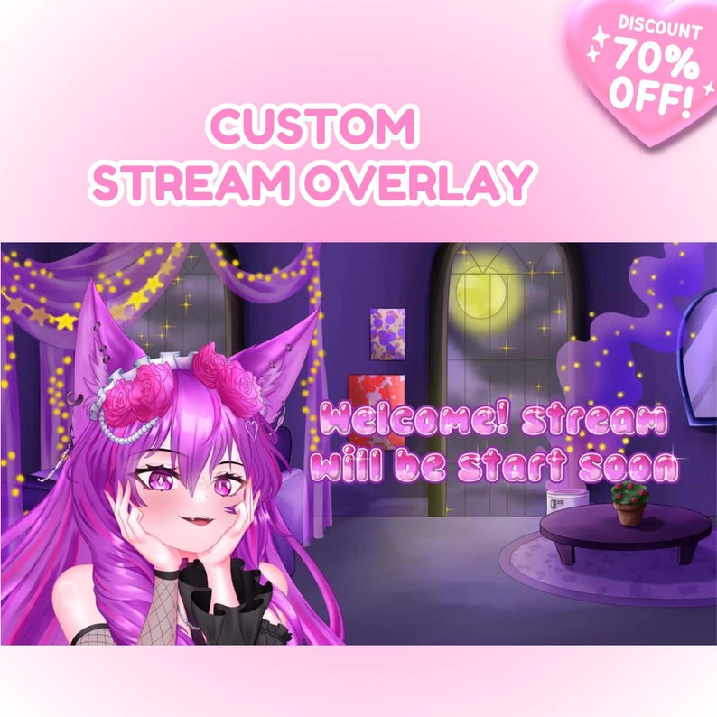 Custom Twitch Panels | Cute Anime & Chibi Panel Design | Personalized ...