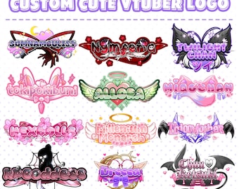 Custom VTuber Logo Design | Chibi Kawaii Branding for Twitch & Kick Streamers