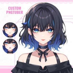カスタムPngtuber | ストリーミング用アニメアバター、Pngtuberキャラクター、Pngtuberコミッション、Veadotube、アニメアート、かわいいカスタムPNGTuber