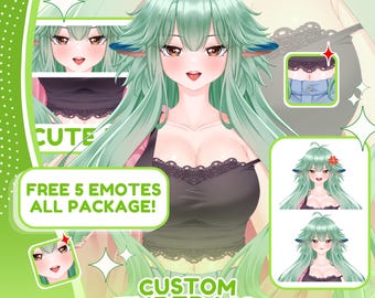 Modelo PNGtuber personalizado para streaming: VTuber para Twitch, YouTube y Discord.