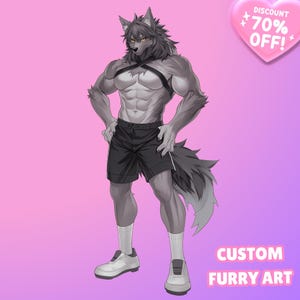 Custom furry art commission | Custom Pfp/Headshot Anime Furry Profile Picture, Custom Drawing Anime Character Furry Commission, Furry Art