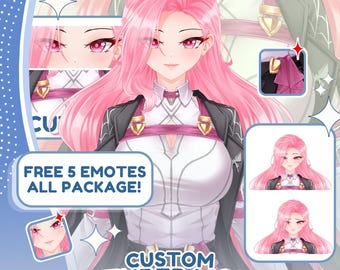 Modelo PNGtuber personalizado para streaming: VTuber para Twitch, YouTube y Discord.