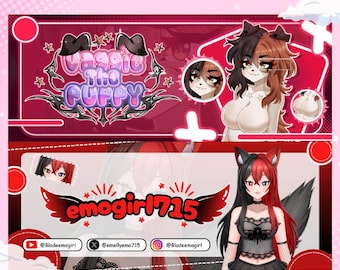 Custom Twitch Banner | Twitch Header, Profile Banner,  Streamer Graphics  & VTuber Banner Commission