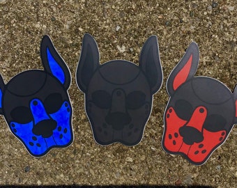Pup Hood Vinyl Sticker: Pet Play Decal - 3 Colors