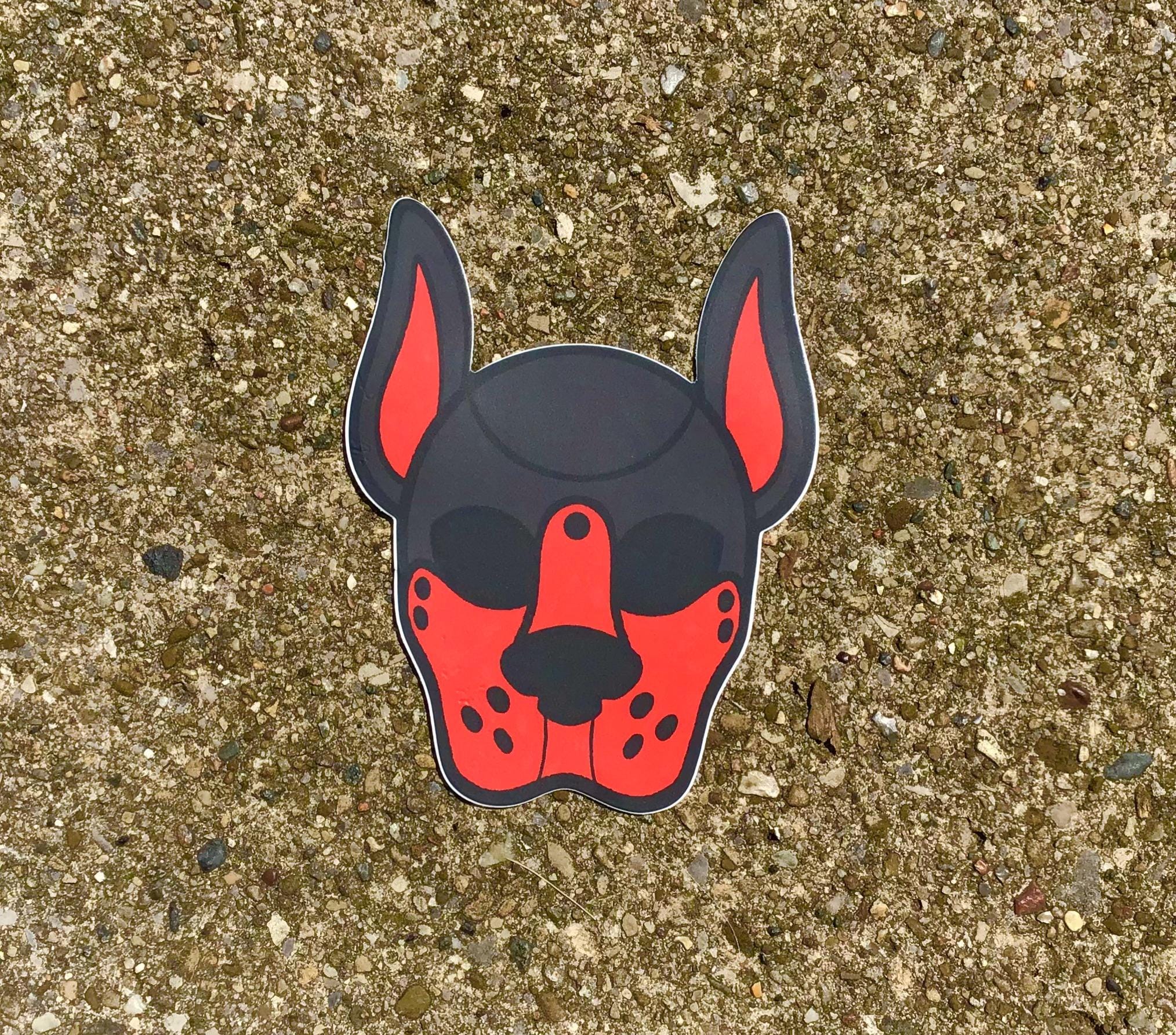 Pup Hood Vinyl Sticker: Pet Play Decal - 3 Colors - Etsy