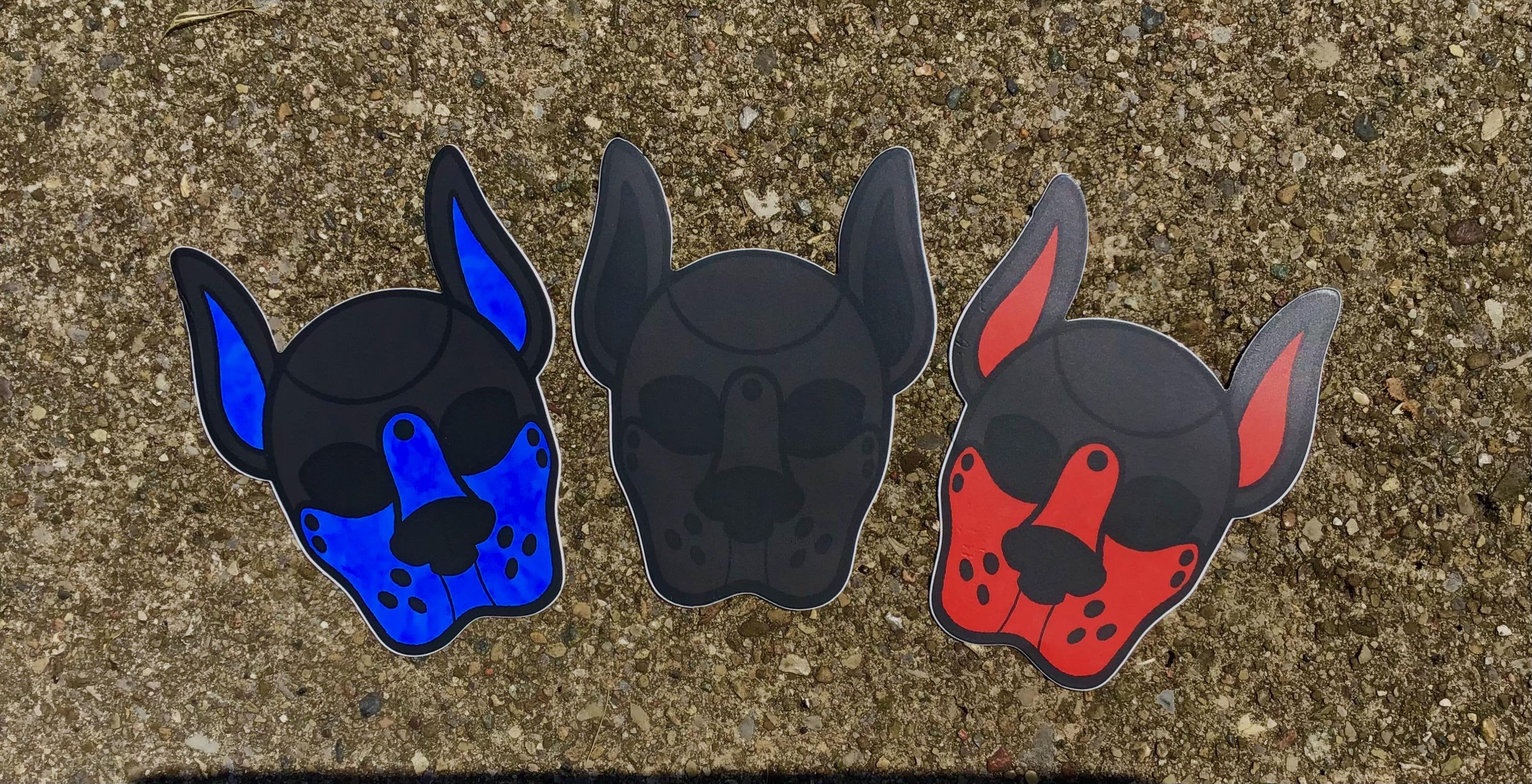 Pup Hood Vinyl Sticker: Pet Play Decal - 3 Colors - Etsy