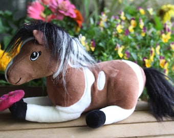 A Spotted Pony Toby Plush Horse