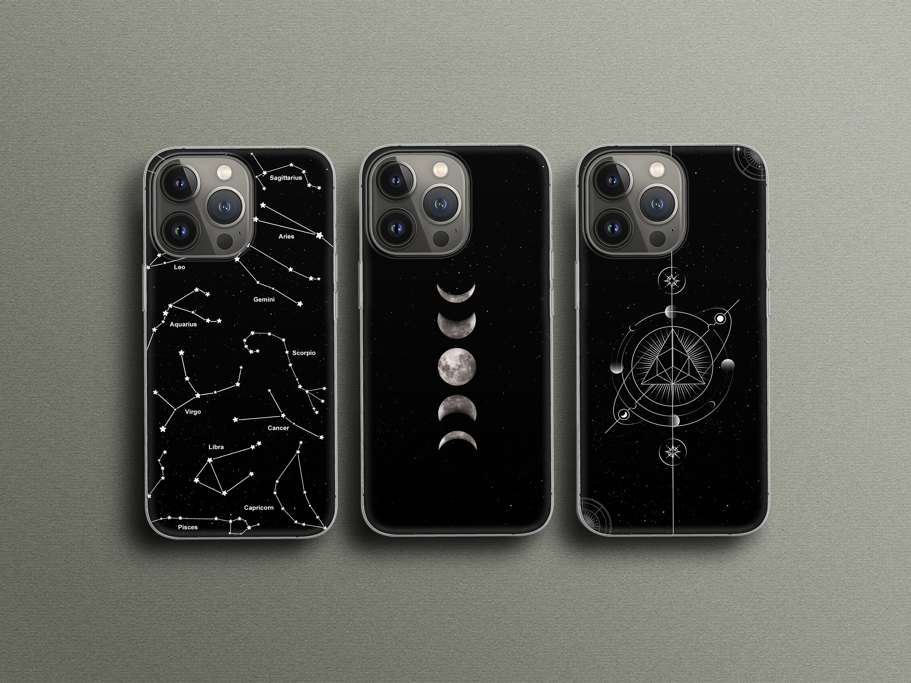 Square Design Case Compatible with iPhone 13 Pro Max, Fantasy Star