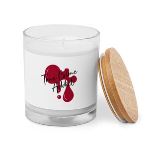 Bougie en verre True Crime Addict