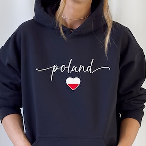 Cute Poland Hoodie, Unisex Hooded Sweater, Soft Poland Pullover, Poland Clothes, Poland Apparel, Poland Gift, Polska Hoodie, Polish Flag