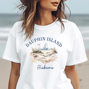 Dauphin Island Shirt, Mobile Bay Tee, Alabama Vacation, Dauphin Island Beach, Alabama Clothes, Unisex Dauphin Island TShirt