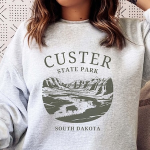 Custer State Park Sweatshirt, Black Hills Sweater, Unisex Black Hills Sweater, Custer  South Dakota Crewneck, South Dakota Trip, Custer Gift