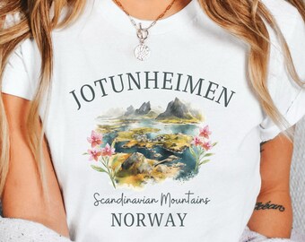 Jotunheimen Shirt, Jotunheimen Norway TShirt, Unisex Softstyle Tee, Norway Travel Gift, Norwegian Mountains, Norway T-Shirt, Norway Crewneck