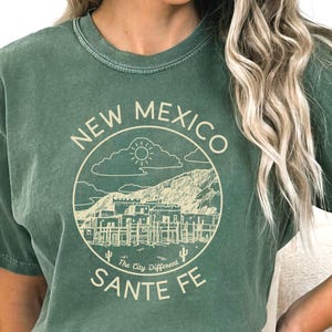 Santa Fe Shirt, Unisex New Mexico Comfort Colors®, Santa Fe Clothes, Santa Fe NM Gifts, Home Town Tees, Santa Fe MN Crewneck, Santa Fe Tee