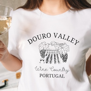 Douro Valley Shirt, Douro Wine Region, Portugal Wine Tasting TShirt, Wine Trip Tee, Douro River, Douro Valley Souvenir