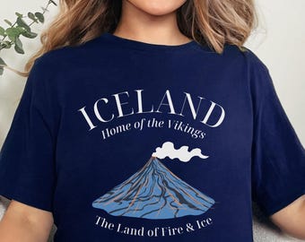 Iceland Shirt • Unisex Softstyle T-Shirt • Reykjavik Graphic Tee • Icelandic Volcano TShirt • Northern Lights Trip