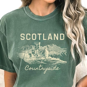 Scotland Shirt, Scotland Comfort Colors®, Grunge Retro Style, Scottish Highlands, Scotland Clothes, Scotland Travel, Scotland Vacay