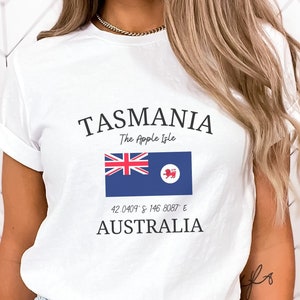 Tasmania Shirt, Australia Trip TShirt, Unisex Softstyle Tee, Tasmania Travel, Tasmania Gift, Gift for Tasman, Hobart, Tasmania Souvenir