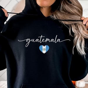 Cute Guatemala Hoodie, Unisex Hooded Sweater, Soft Guatemala Pullover, Guatemala Clothes, Guatemala Flag Apparel, Guatemala Travel Gift
