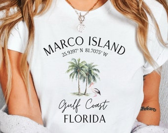 Marco Island Shirt, Marco Island TShirt, Unisex Softstyle Tee, Florida Vacation Gift, Marco Island Florida Gift, Marco Island FL Trip