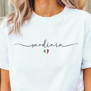 Cute Sardinia Shirt, Sardegna TShirt, Minimalistic Sardinia Italy Tee, Unisex, Sardinia Souvenir, Sardinia Travel, Sardinia Gift