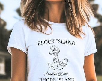 Block Island Shirt, Rhode Island Trip TShirt, Softstyle Tee, Block Island T-Shirt, Rhode Island Vacation, Block Island Gift, Outer Lands