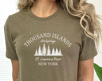 Thousand Islands Shirt, 1000 Islands Trip, New York State Gift, Unisex T-Shirt, Thousand Islands Travel, Alexandria Bay, Clayton