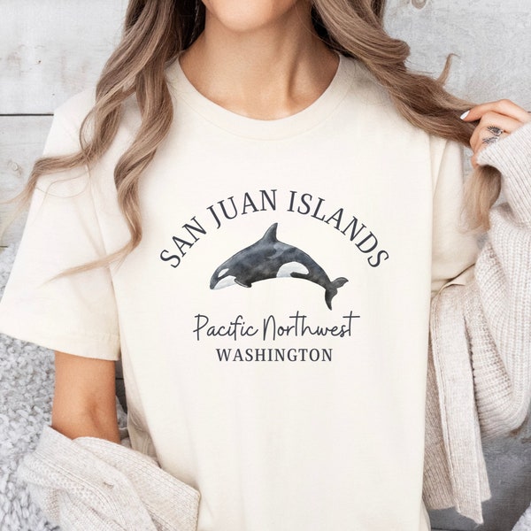San Juan Islands Shirt, PNW Trip, San Juan Islands WA, PNW Clothes, San Juan Islands Gift, Unisex TShirt, Pacific Coast Orca Whale Watching